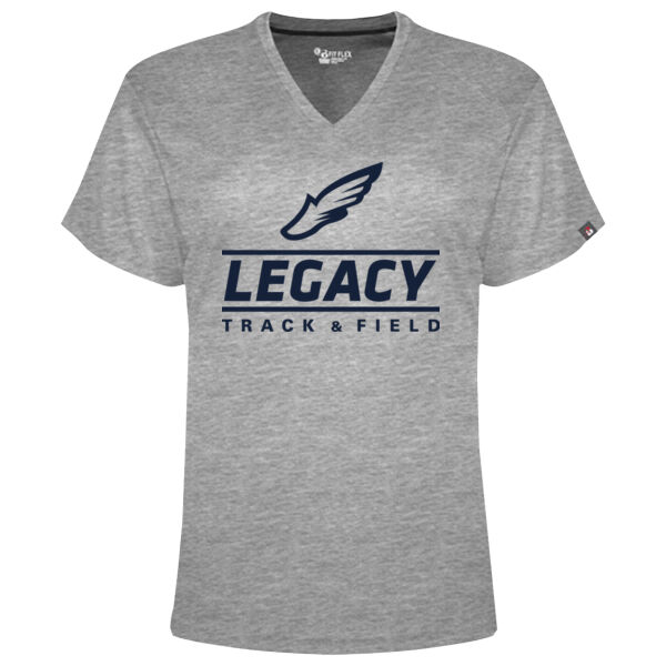 Badger - FitFlex Women's Performance V-Neck T-Shirt - Printed Logo Thumbnail