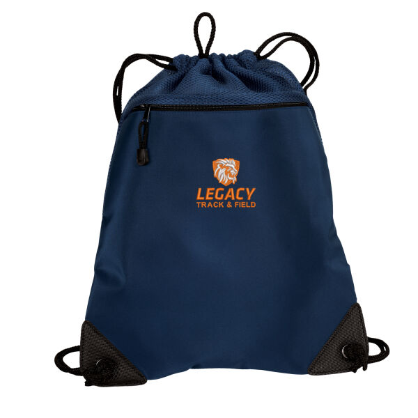 Port Authority® - Cinch Pack with Mesh Trim - Embroidered Logo Thumbnail