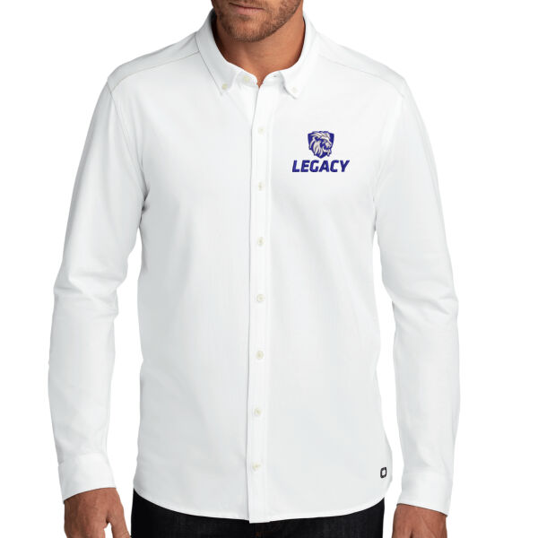 OGIO ® Code Stretch Long Sleeve Button-Up - Embroidered Logo Thumbnail