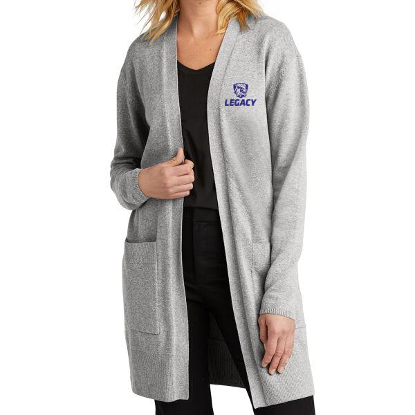 Mercer+Mettle® Women’s Open-Front Cardigan Sweater - Embroidered Logo Thumbnail